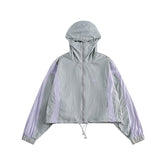 Unisex Jacket Hooded Jacket Summer Sun Protection Top Women's Short Sports Jacket